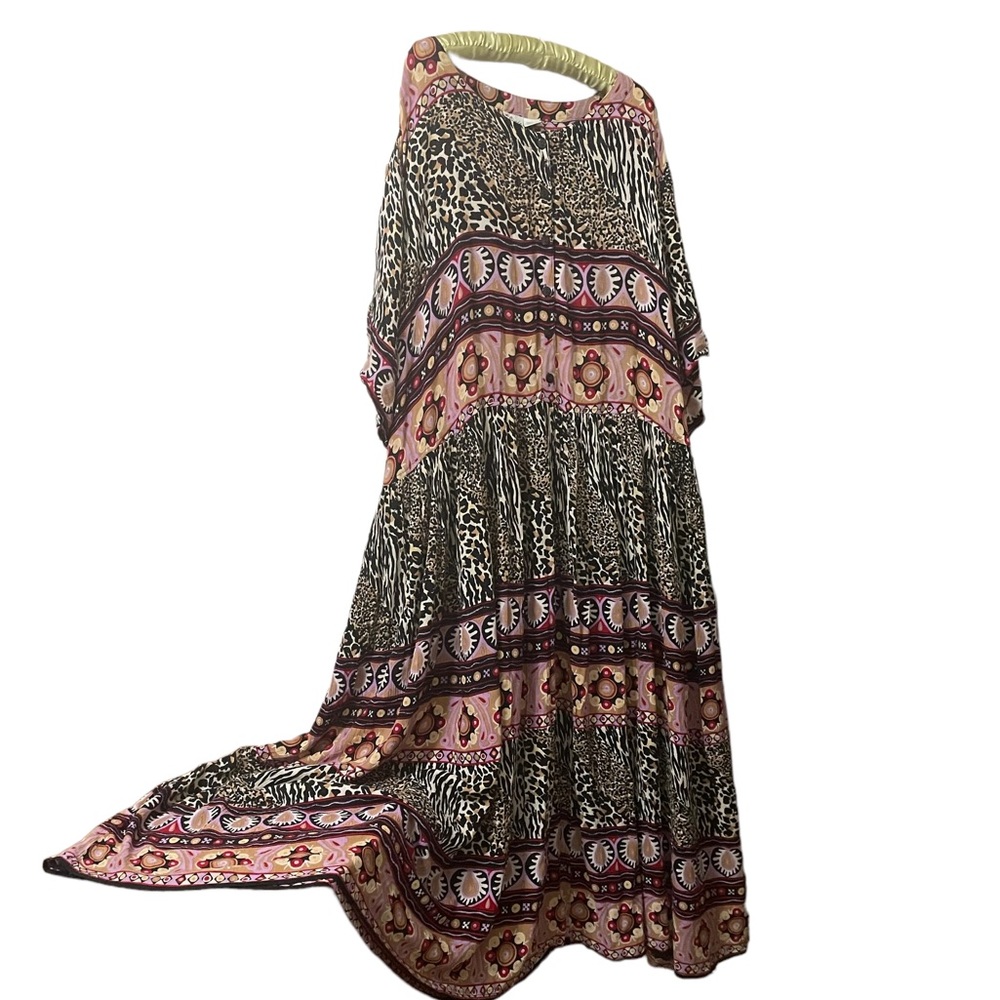Nice Loose Summer Printed Dress size 3XXX